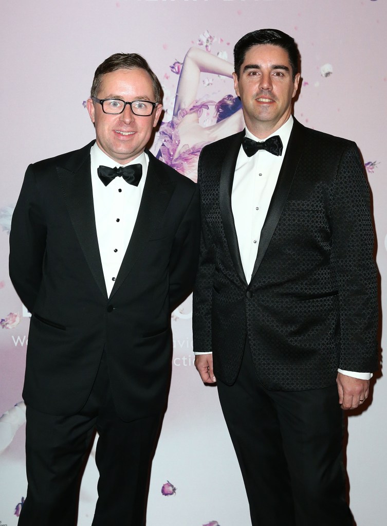 Alan Joyce, CEO of Qantas Group, and Shane Lloyd attend the Australian Ballet's 'The Sleeping Beauty' opening night at Arts Centre Melbourne on September 15, 2015 in Melbourne, Australia.