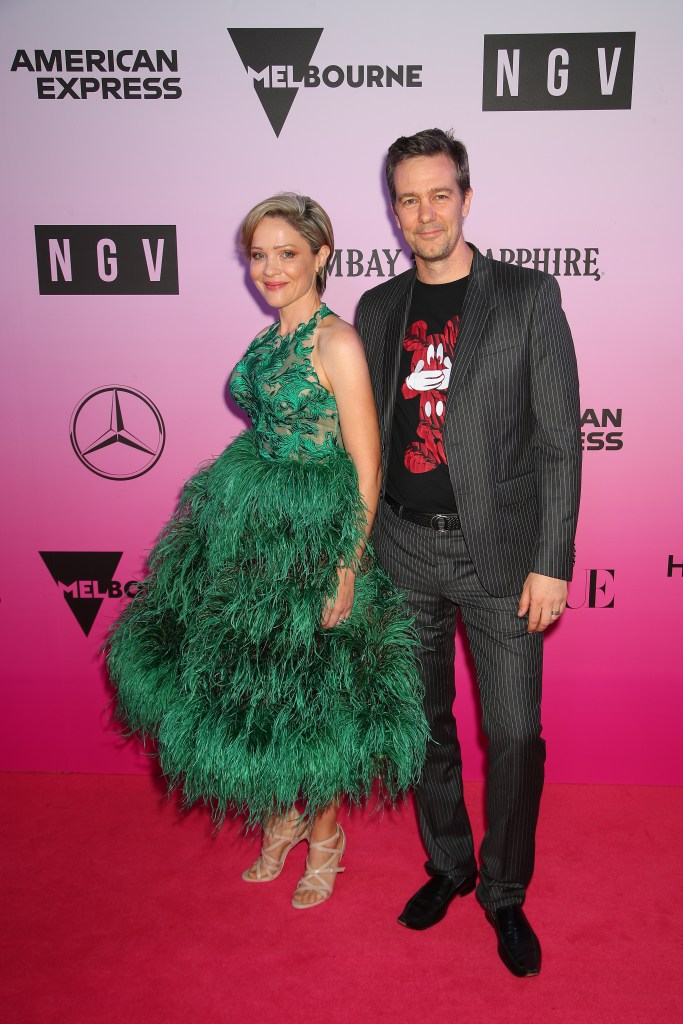 Greta Bradman and Didier Elzinga attend the NGV Gala 2019 at the National Gallery of Victoria on November 30, 2019 in Melbourne, Australia. 