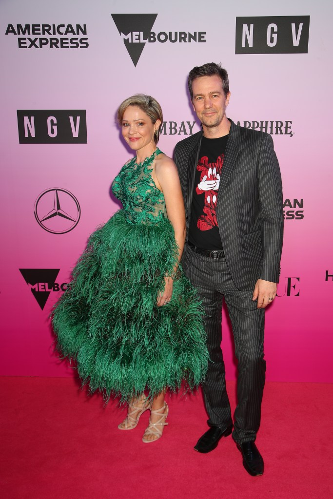 Greta Bradman and Didier Elzinga attend the NGV Gala 2019 at the National Gallery of Victoria on November 30, 2019 in Melbourne, Australia.
