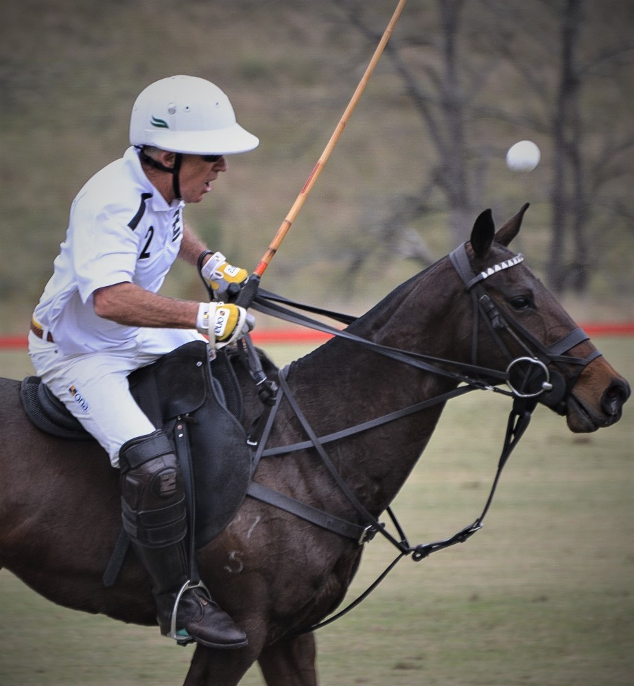 David Paradice playing polo at Scone Polo Club