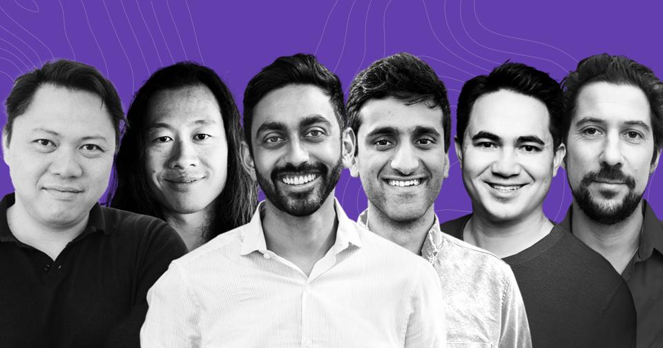 Robin Chan, Justin Kan, Arjun Bhargava, Saurabh Sharma, Jamie Quint and Tikhon Bernstam.