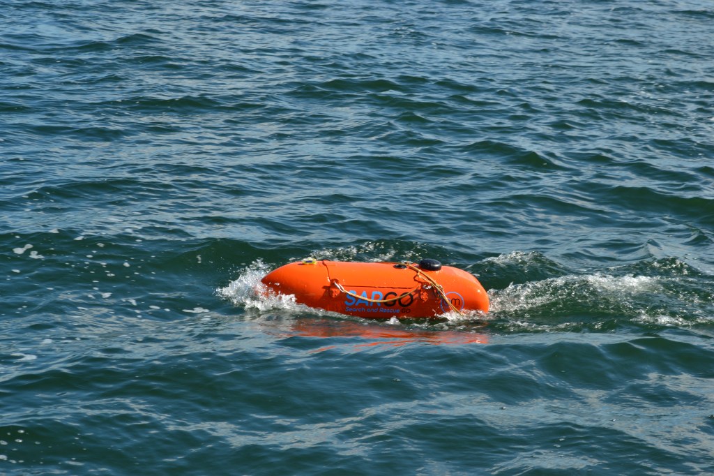 . Aeromech director Joe Bryant is the Australian inventor of SARGOTM, a drone developed specifically to be dropped from search and rescue aircraft to land safely on top of the ocean’s surface using a parachute.