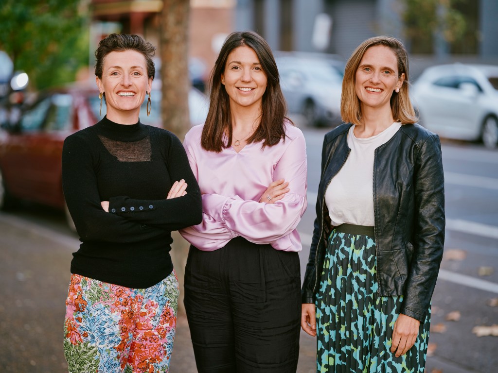 Left to right co-founders of Verve Super Zoe Lamont, Alex Andrews and Christina Hobbs who is also CEO of Verve Super.