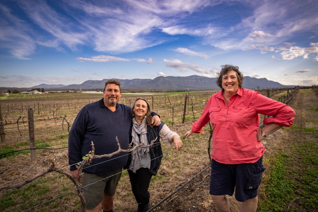 Liz Riely and family Scarborough wines