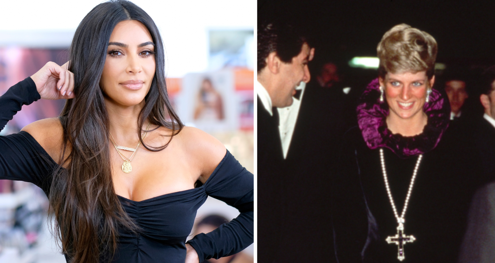 Kim Kardashian Purchases Princess Diana’s Famous Cross Pendant.