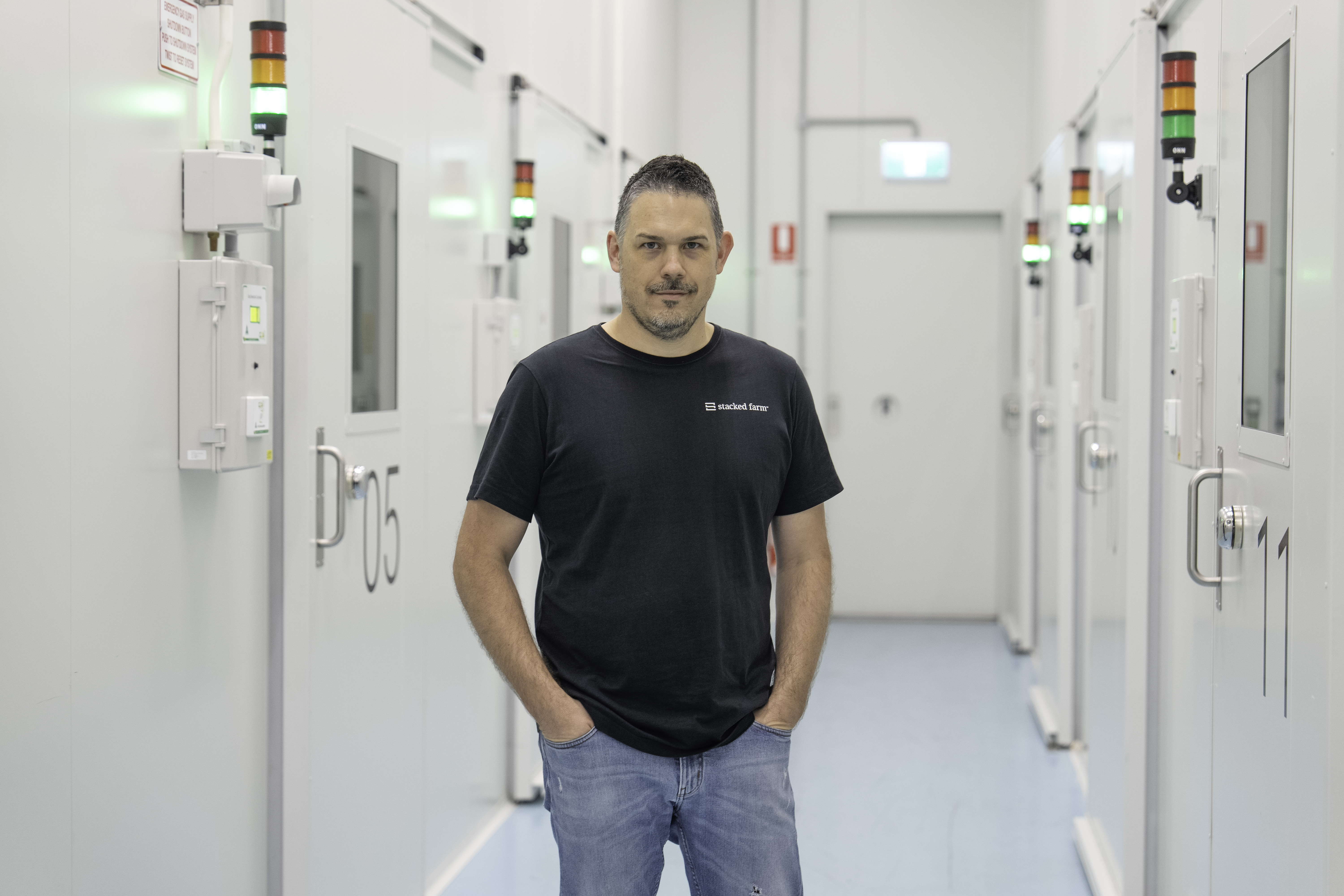 Inside Stacked Farm's robotic vertical farm