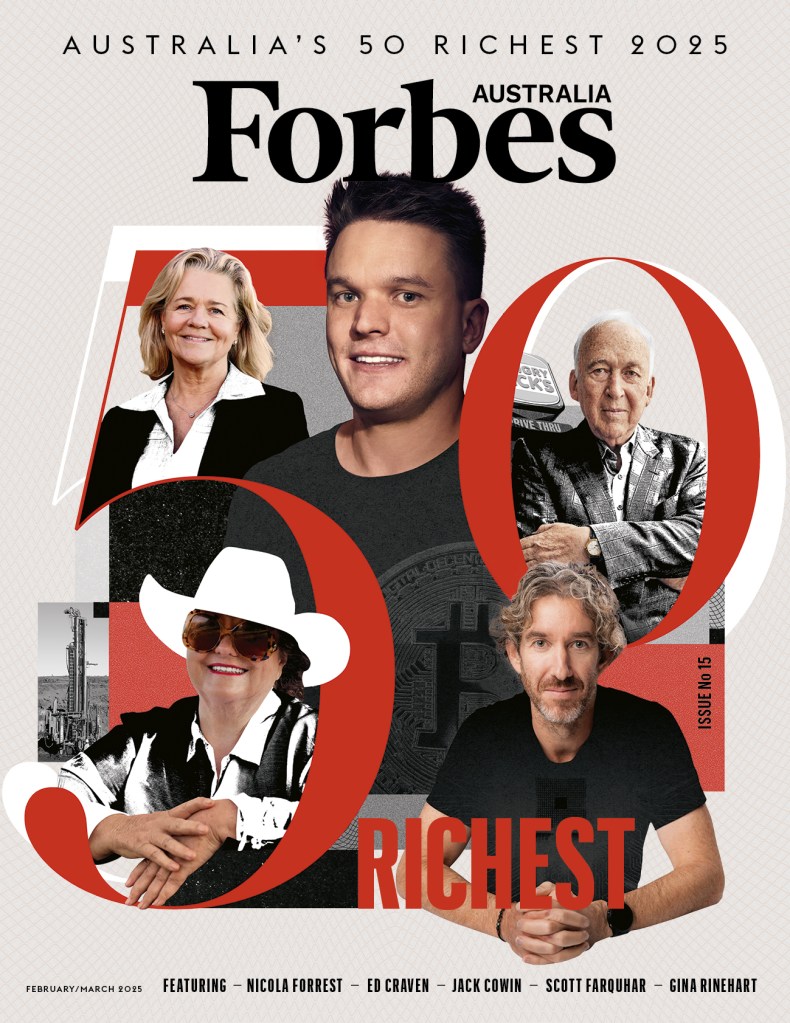 Jack Cowin on the cover of Issue 15 of Forbes Australia. 