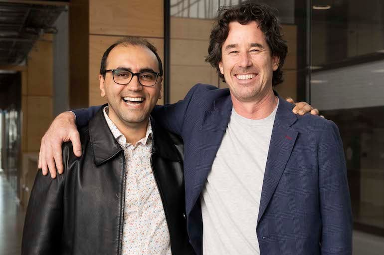 Professor Omid Kavehei and Adjunct Professor James Rabeau founded DeteQt in 2024. Image: DeteQt