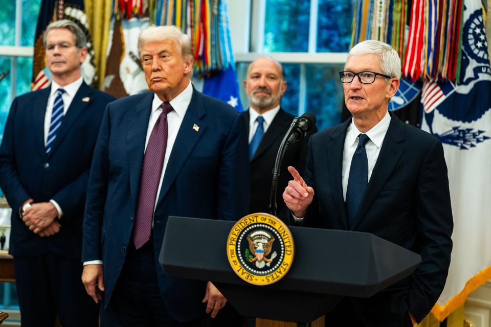 President Donald Trump will host tech executives at a Rose Garden event Thursday following a separate gathering on artificial intelligence hosted by First Lady Melania Trump, though Tesla CEO Elon Musk is notably absent from the guest list.