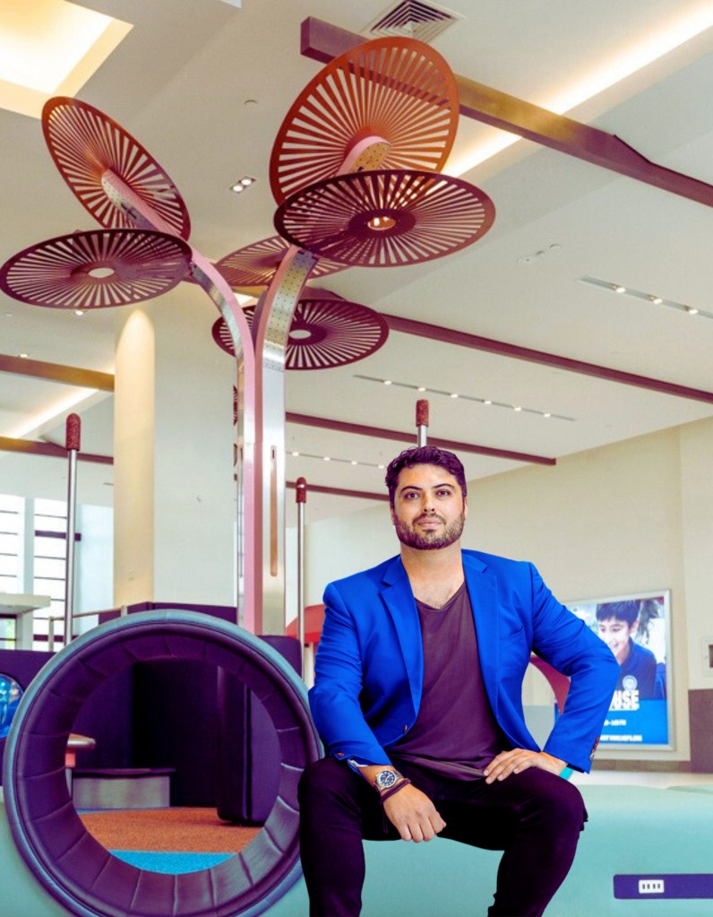 James Best, Founder & CEO, Blanc Space, with one of his designs