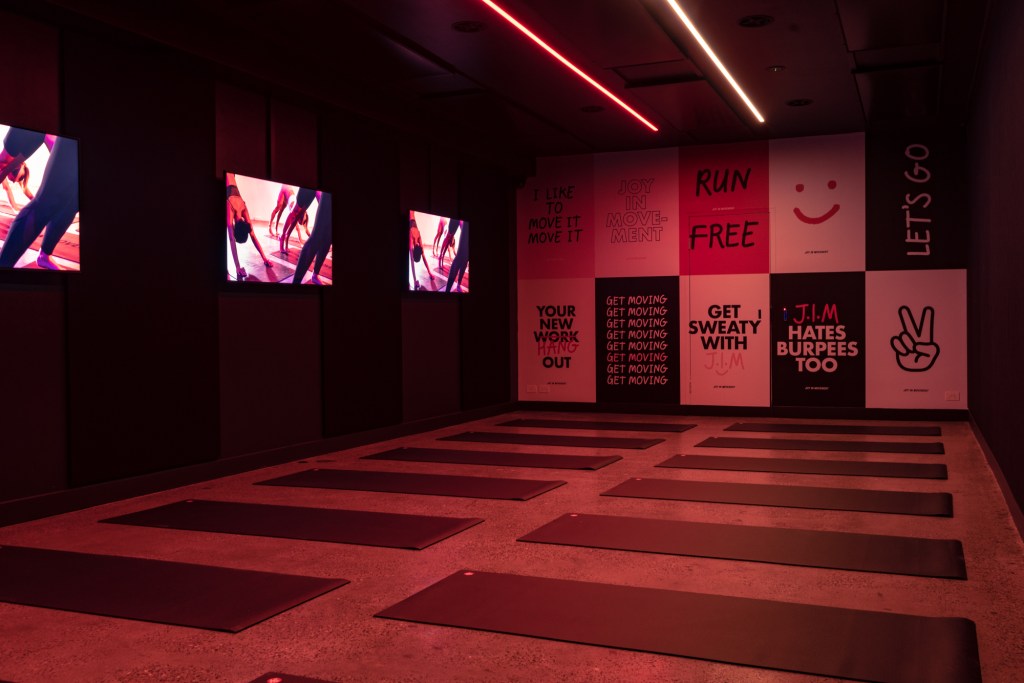 The 5m x 10m key: A Joy In Movement studio.