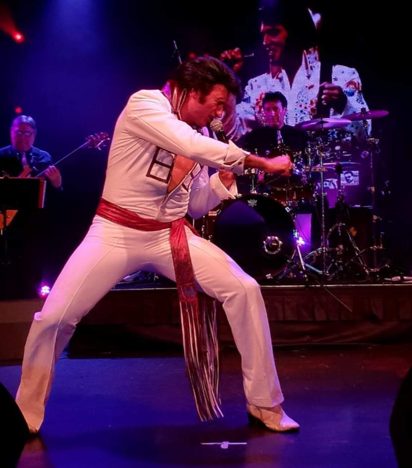 Karate teacher Paul Fenech busting out his Elvis moves.