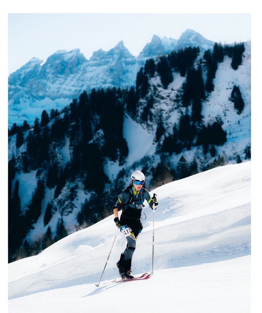 Ski mountaineering or skimo