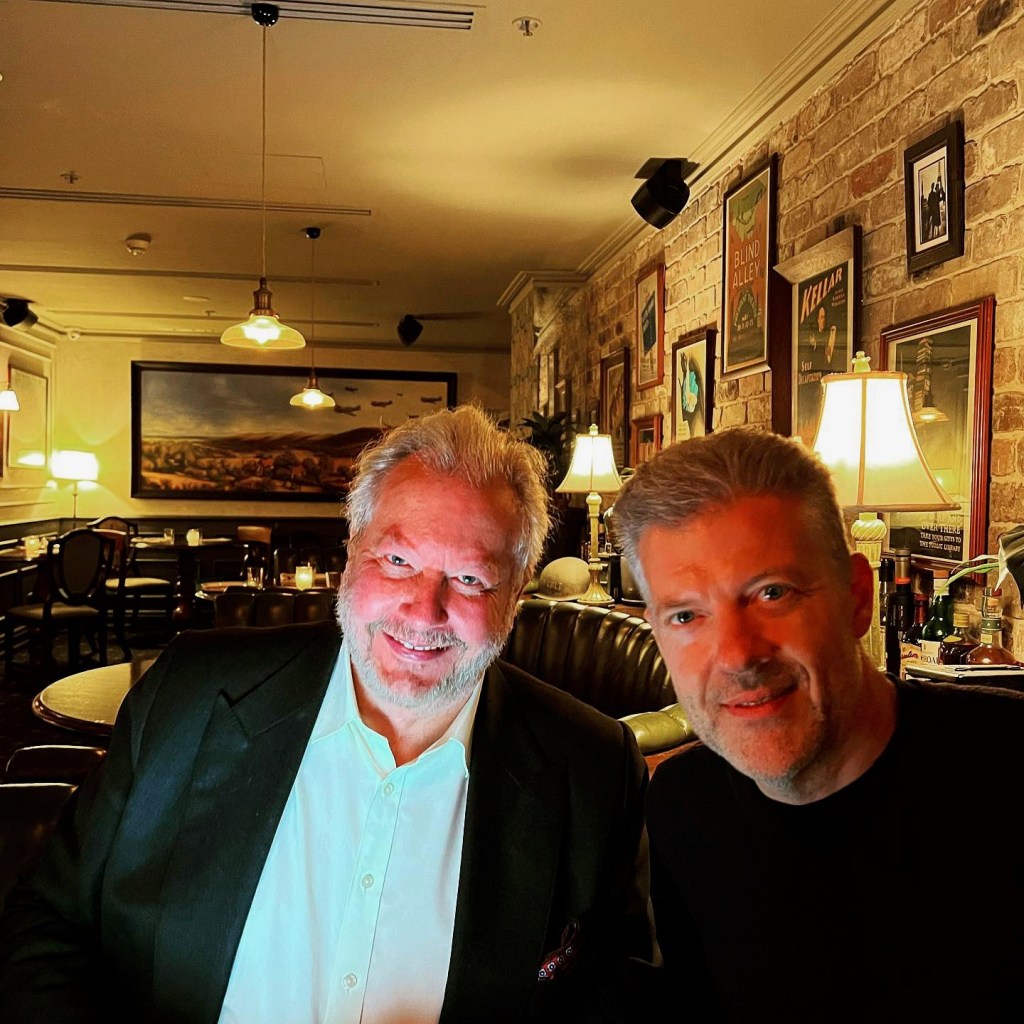 Paul Wiltshire CEO and co-founder of Songtradr and Wisetche's Richard White.