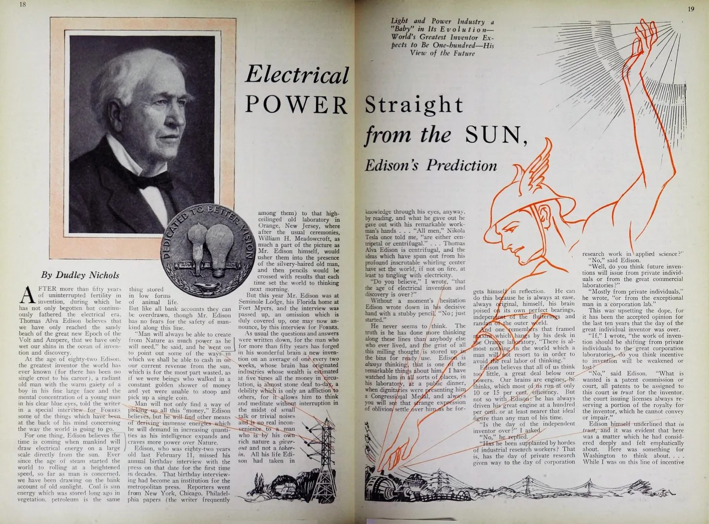 Thomas Edison on powering the future: A 1929 Forbes interview