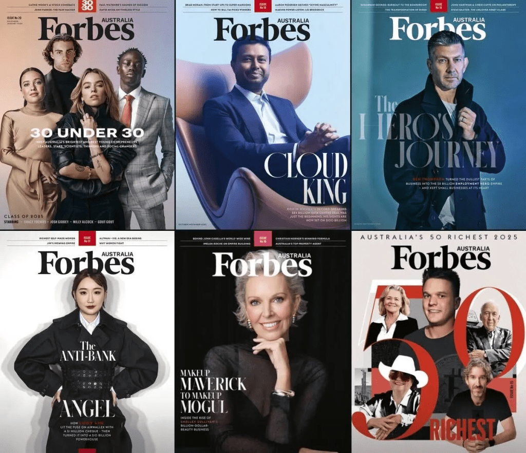 Here's how to get more of Forbes in your feed. Image: Forbes Australia