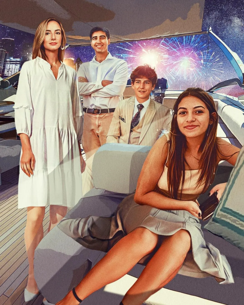 Luana Lopes Lara, Surya Midha, Johannes von Baumbach, Amelie Voigt Trejes
illustration by Neil Jamieson for Forbes