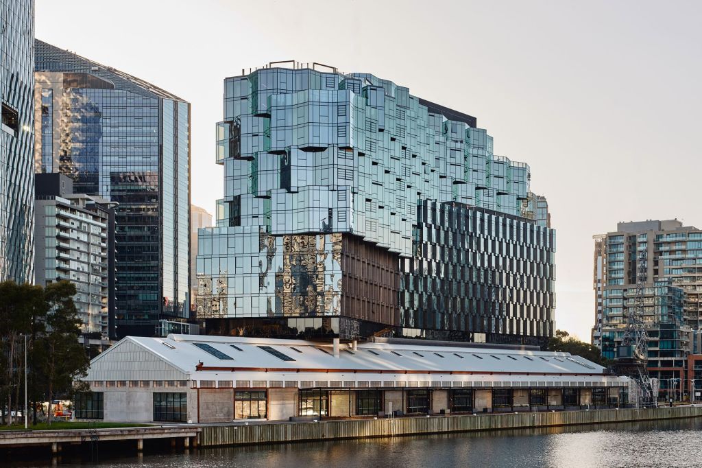 The hotel-branded penthouse tower, 1 Hotel & Homes Melbourne at Seafarers, Docklands