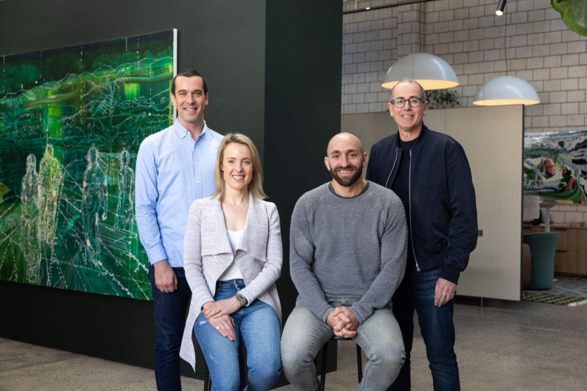 Square Peg's Ben Hensman, Leila Lee, Dan Krasnostein and Paul Bassat. Credit: Square Peg.