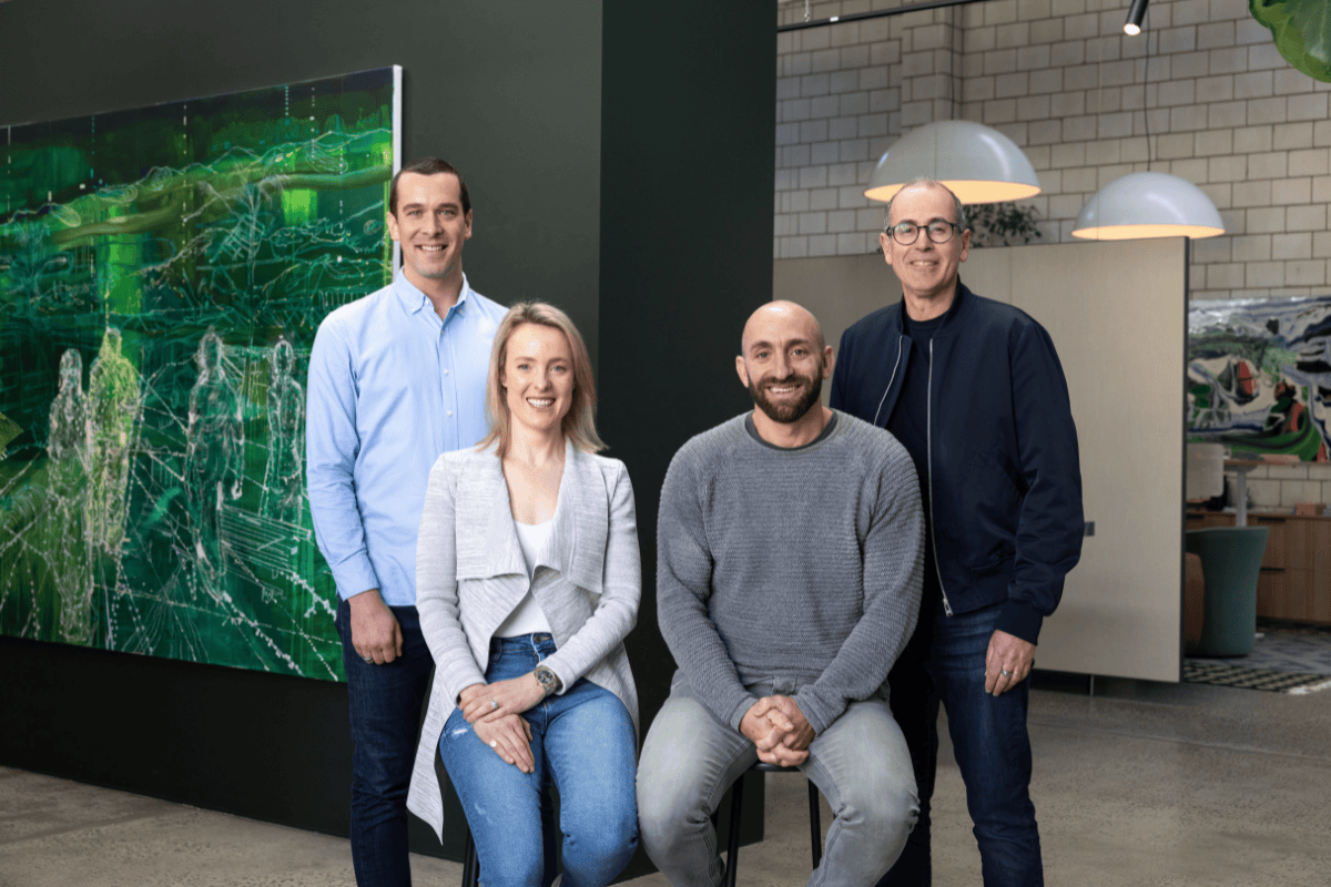 Square Peg's Ben Hensman, Leila Lee, Dan Krasnostein and Paul Bassat. Credit: Square Peg.